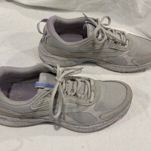 Ryka Sky Stride Women’s Walking Shoes Gray Purple Size 9.5M Comfort Sneakers